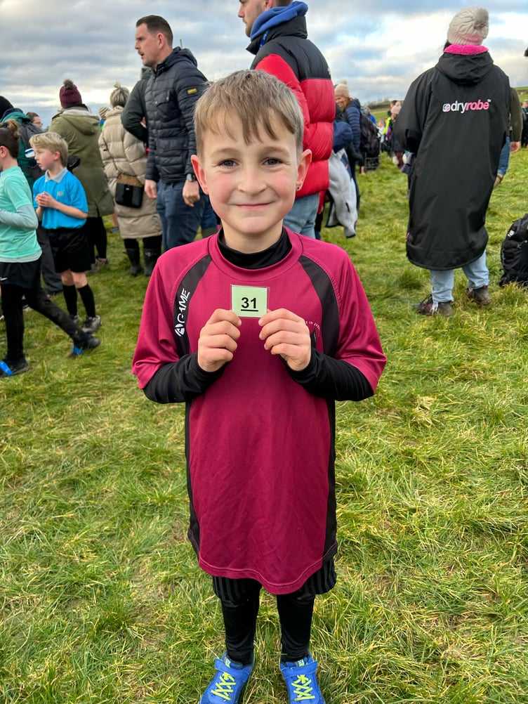 Gemma Moore wanted to say her son Corey: "Well done and his school St Stephens Saltash. He’s managed to drop 13 places since starting cross county!"