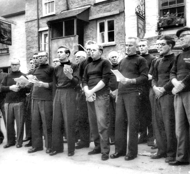 Polperro Fishermen’s Choir was formed by the fishermen who sang while they worked