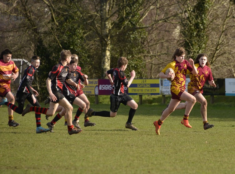 IN PICTURES: Action from the round robin-style matches between Okehampton Under-15s, Tavistock Under-15s and Bideford Under-15s. Pictures contributed.