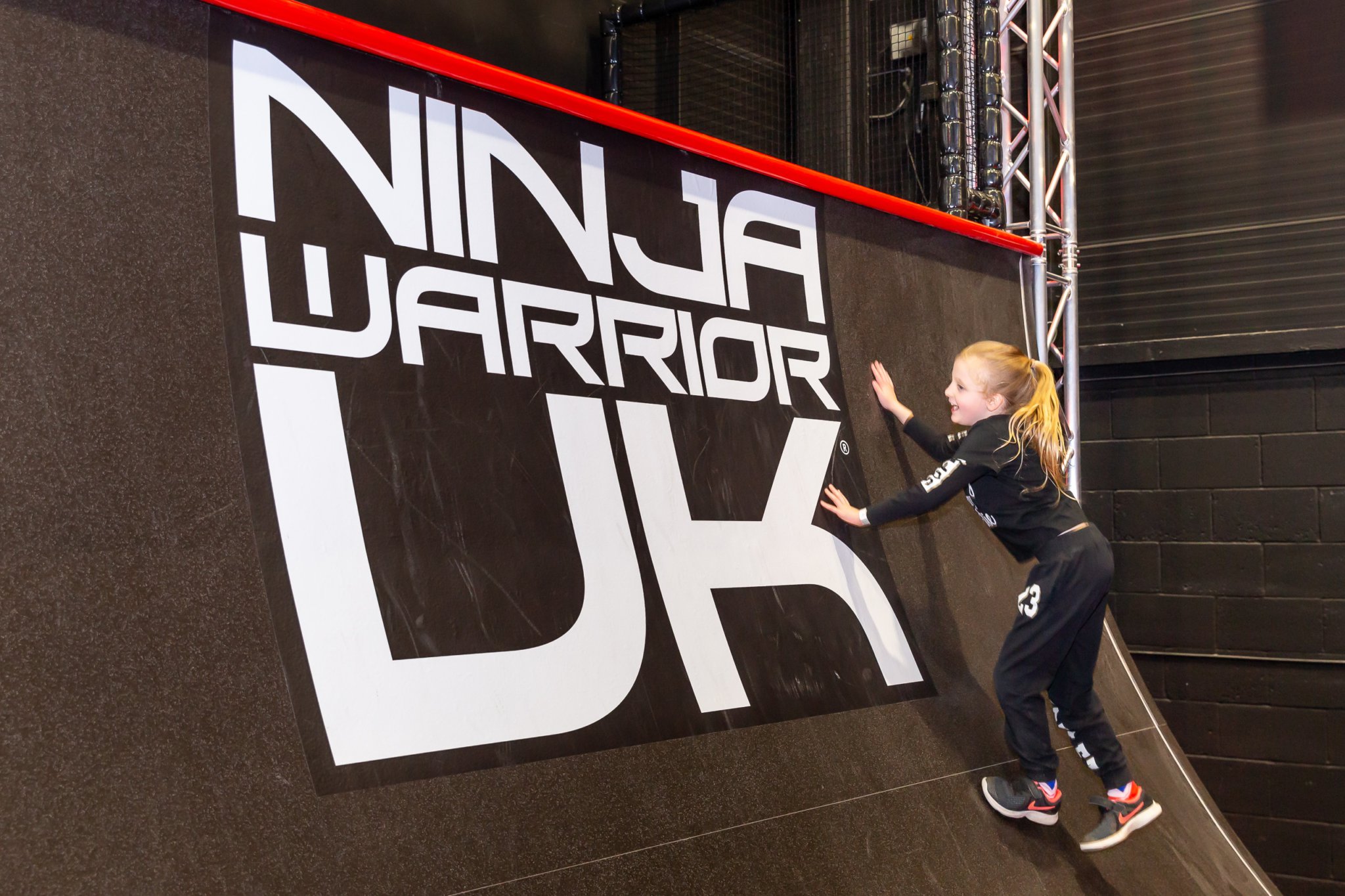 WARM WELCOME – Chris Kamara and Ben Shephard, co-presenters of the popular Ninja Warrior TV show, launched the new adventure park, which was filled with visitors testing themselves against the many obstacles.
Pictures: Anthony Gurr