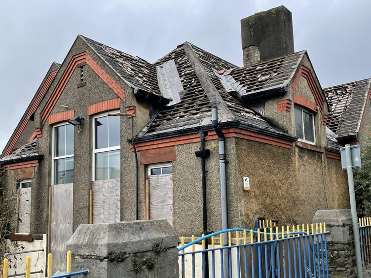 The demolition of Ballacloan Infants' School