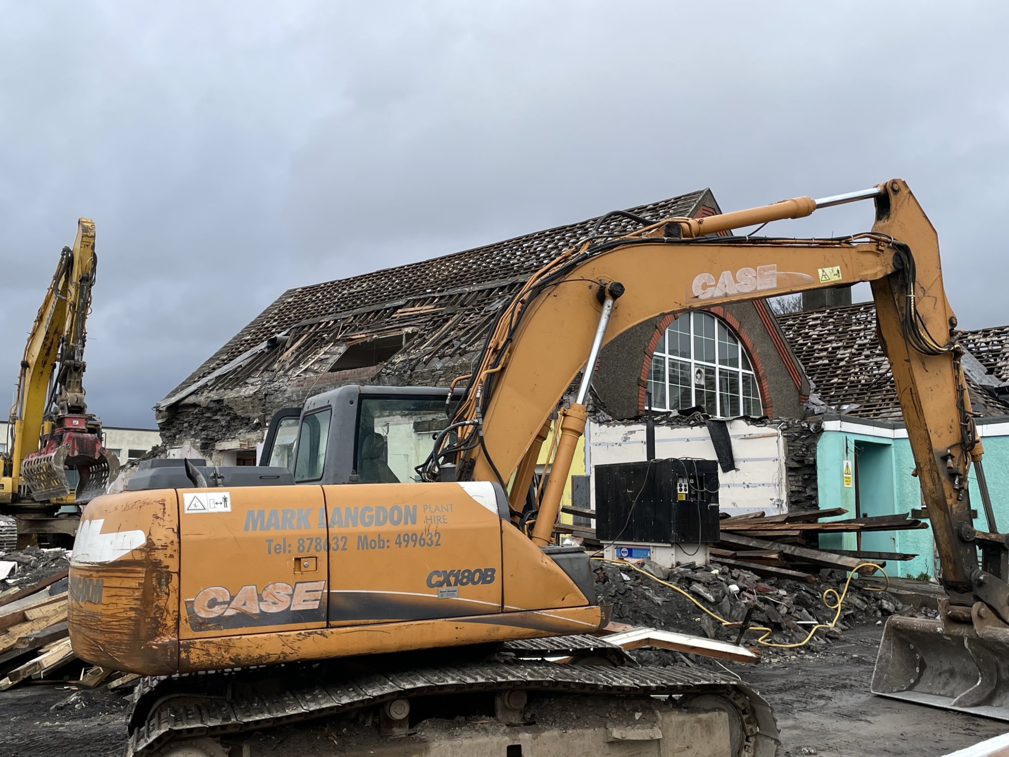 The demolition of Ballacloan Infants' School