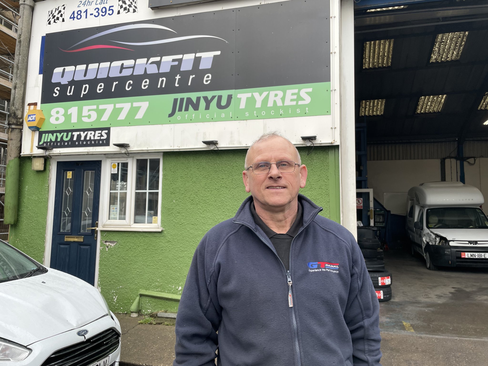 Andrew Malone, owner of the Nags Head and Quickfit garage in Douglas