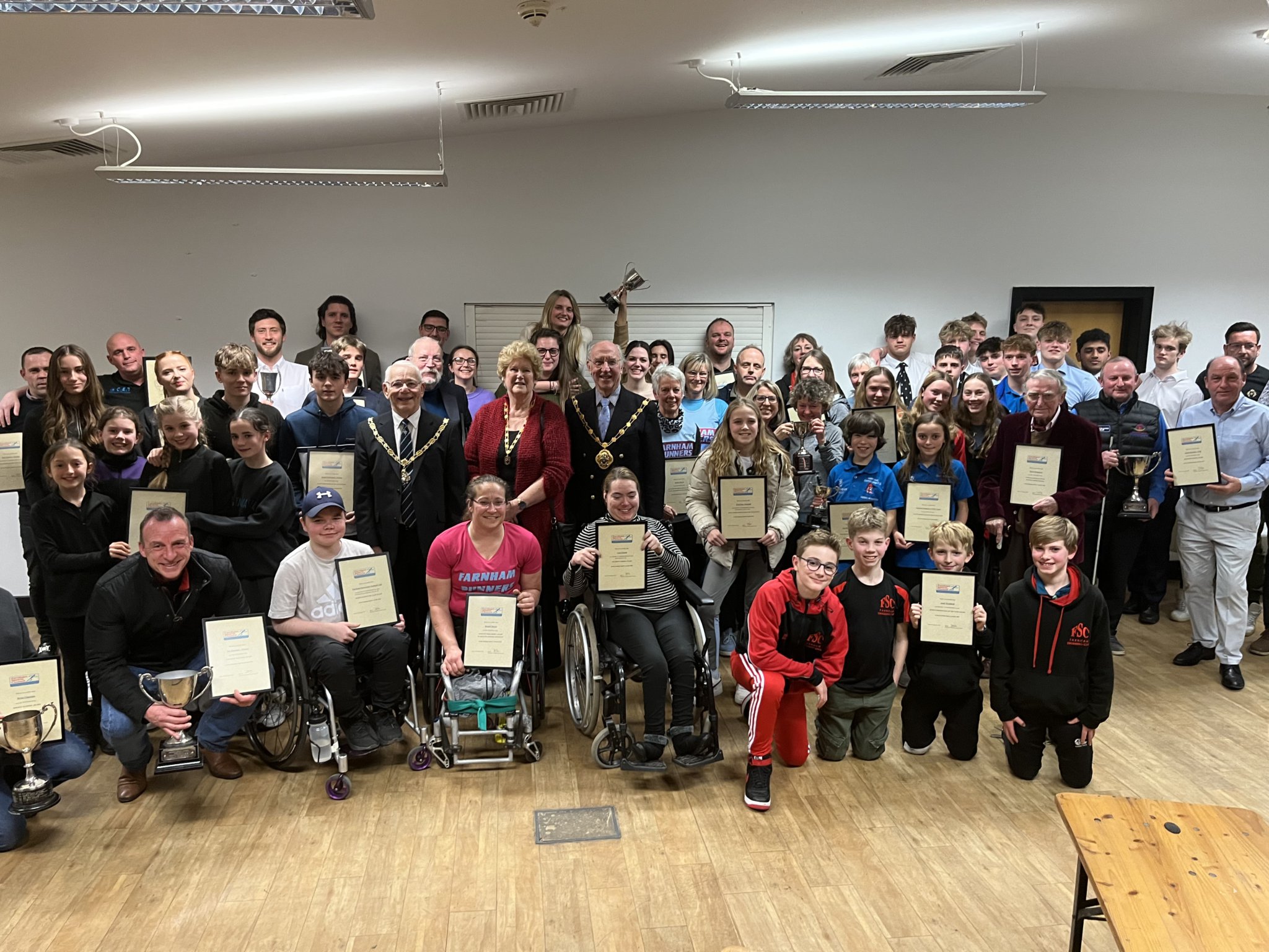 This year's Farnham Sports Awards winners