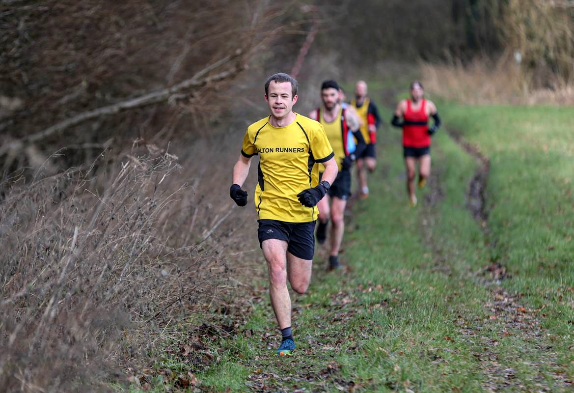 James Perrett prepares for the final stretch
