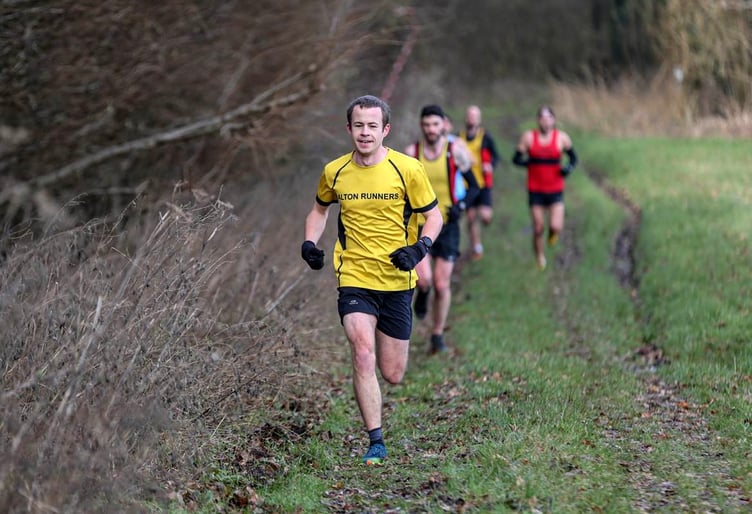James Perrett prepares for the final stretch