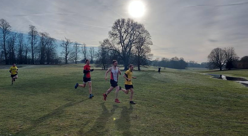 Alex Hall keeps a steady pace