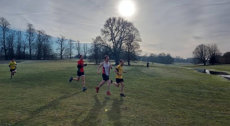 Alex Hall keeps a steady pace