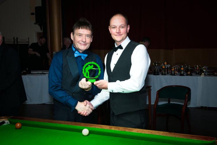 Carl Saunders with Jimmy White