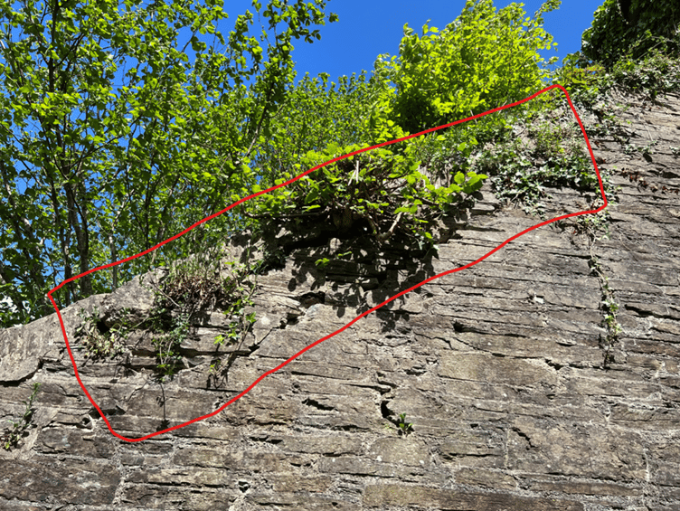 he wing of Broadpark Road Bridge before repairs
