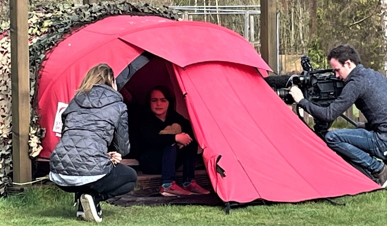 He is interviewed by the BBC as word of his fundraising efforts begins to get around.