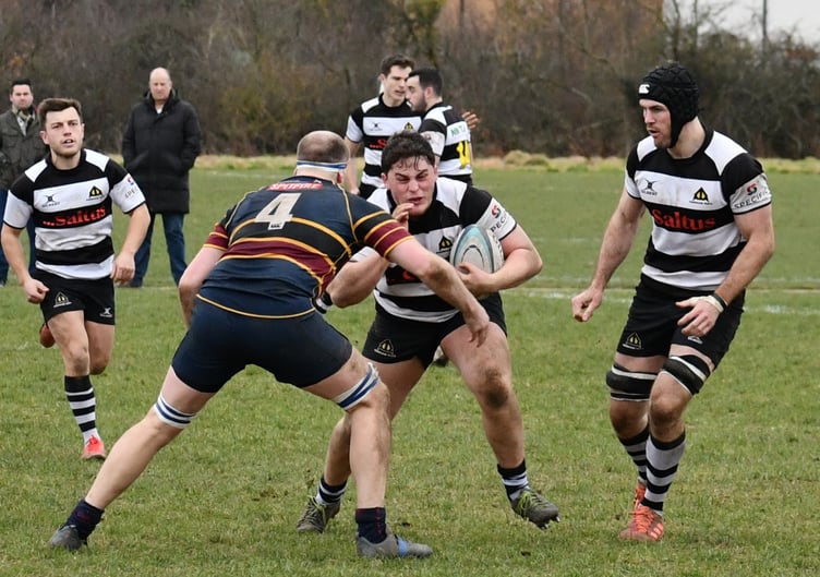 Oban Baird on the charge for Farnham during their 29-17 win against Old Colfeians on Saturday