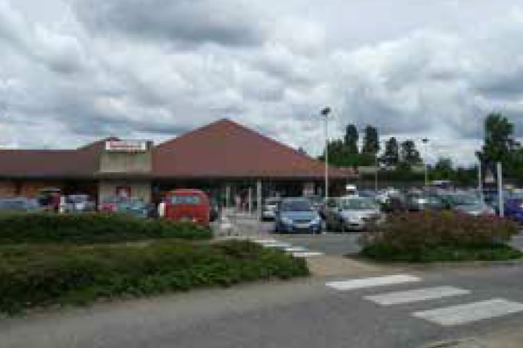 Sainsbury's car park in Midhurst Road, Liphook.