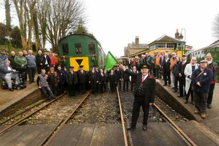 Volunteers mark 50th anniversary of Watercress Line closure, February 4th 2023.
