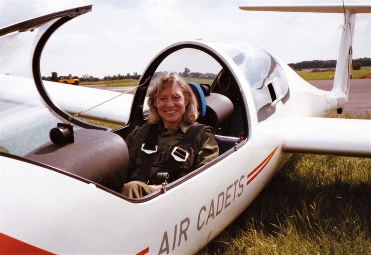 Cathy’s glider experience at Hullavington.
