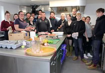 Good company and good food at Newton St Cyres YFC Big Breakfast
