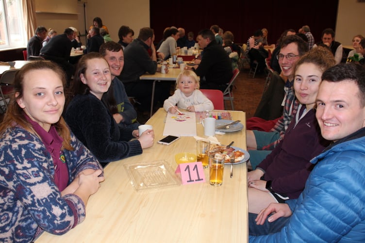 Clean plates and smiling faces at Newton St Cyres YFC Big Breakfast. SR 7011