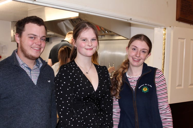 Left to right, treasurer Ben May, secretary Katie Davie and chairman Alice Dowle. SR 7015