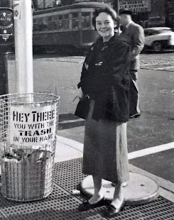 Eileen on a trip to America