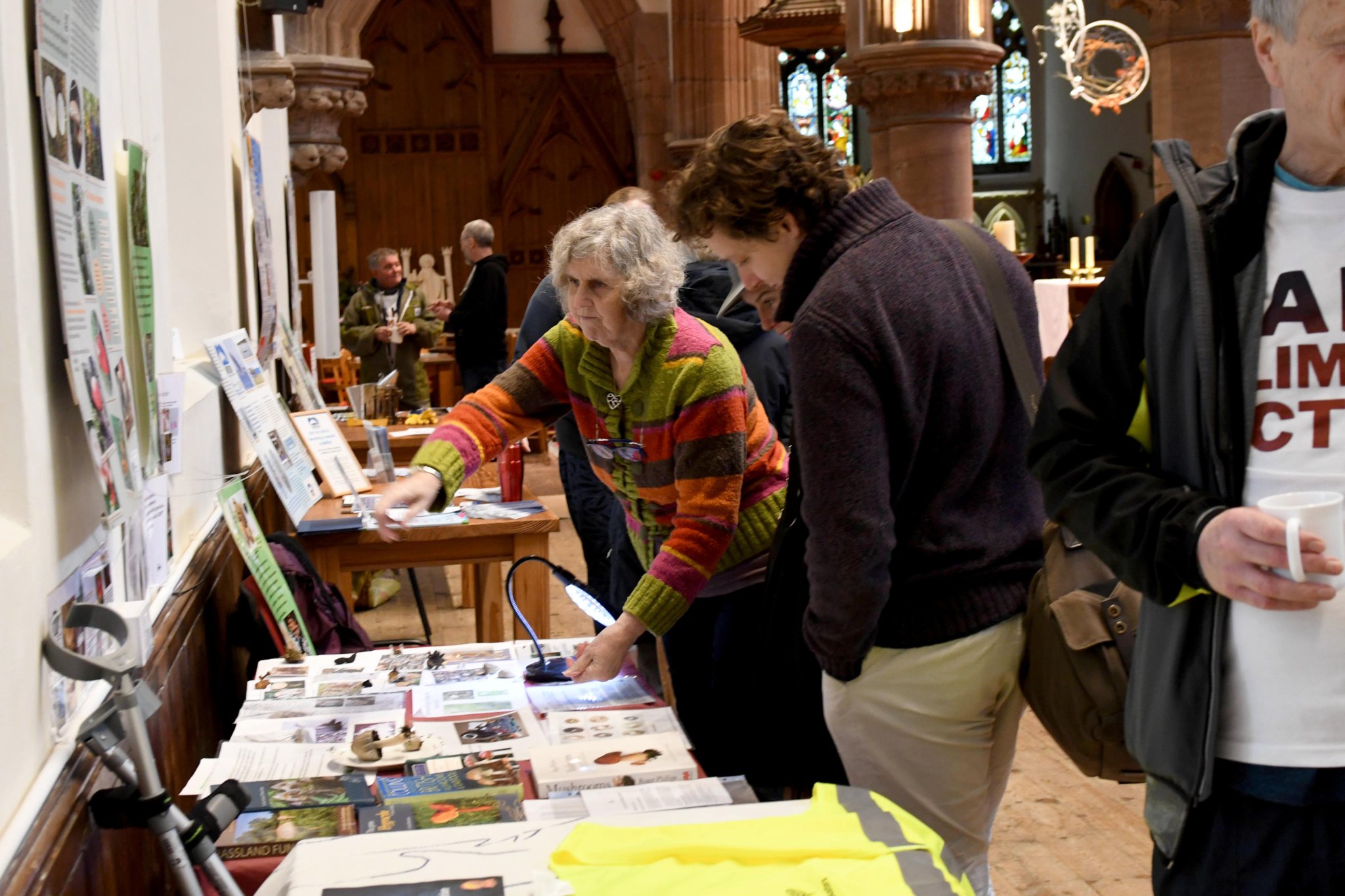The first day of the Manx Nature Show at Peel Cathedral, presented by Manx Whale and Dolphin Watch -