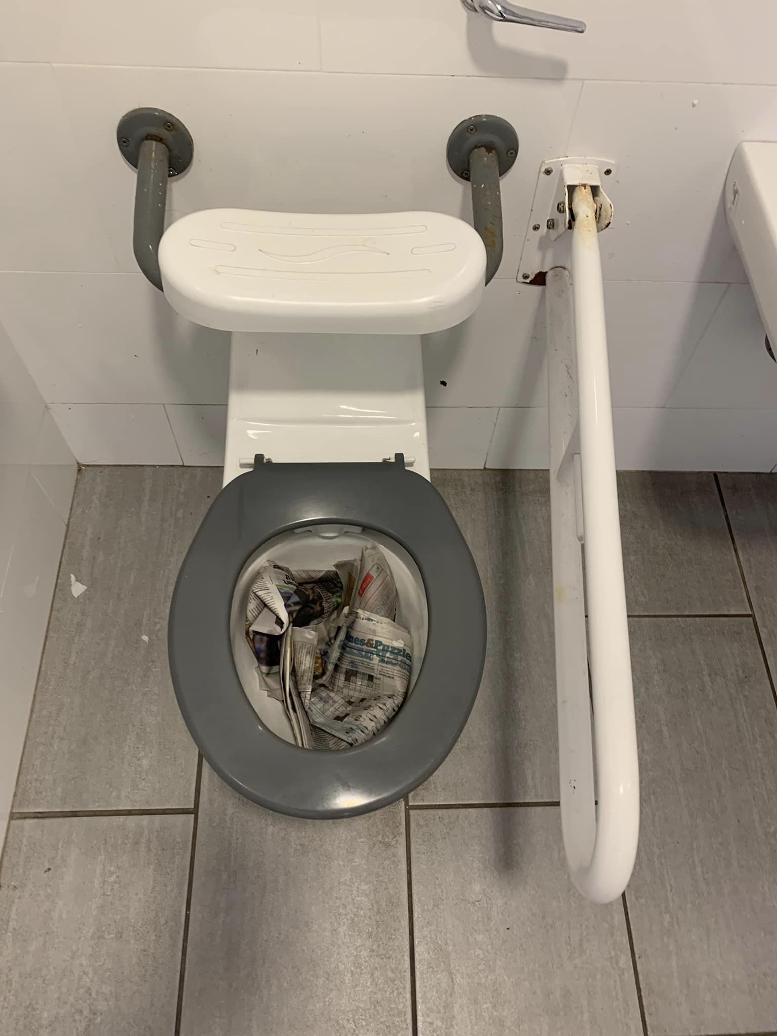 Vandalism of Peel public toilets