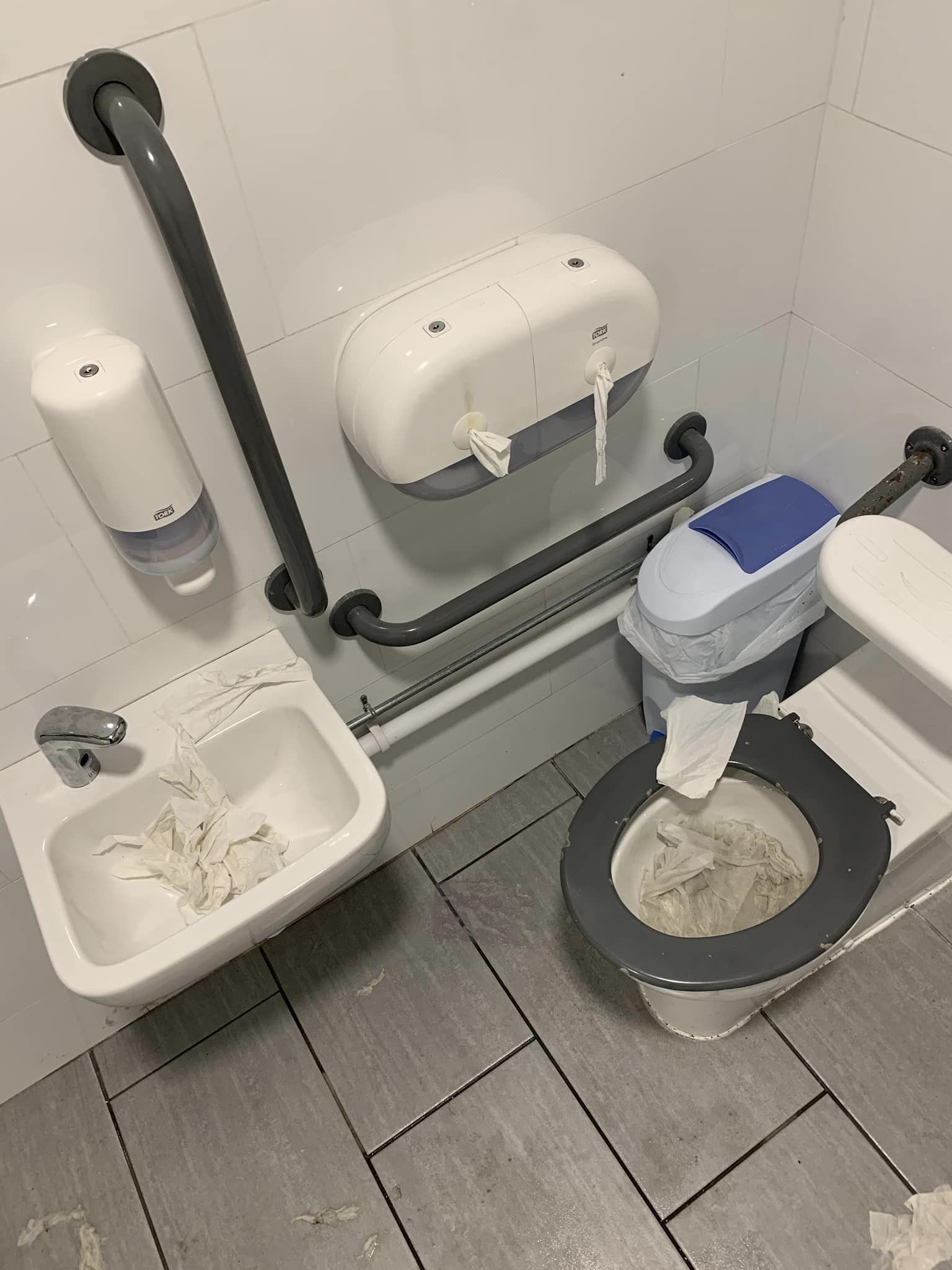 Vandalism of Peel public toilets