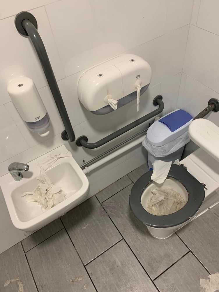 Vandalism of Peel public toilets