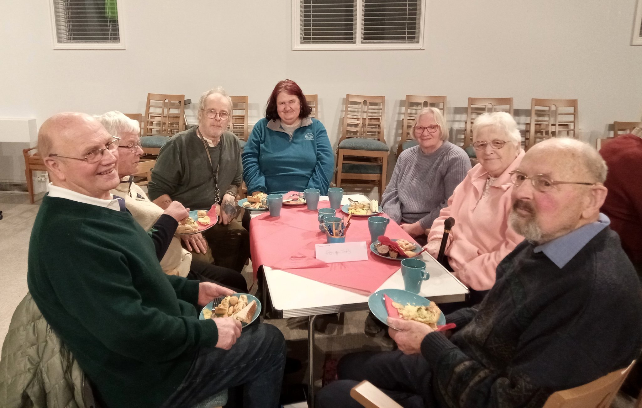 Teams enjoying a break at the Family Fun Day at Crediton Methodist Church. Photos by Hilary Everitt