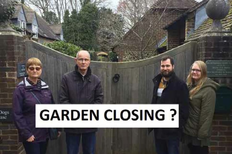 Petersfield Physic Garden gates.