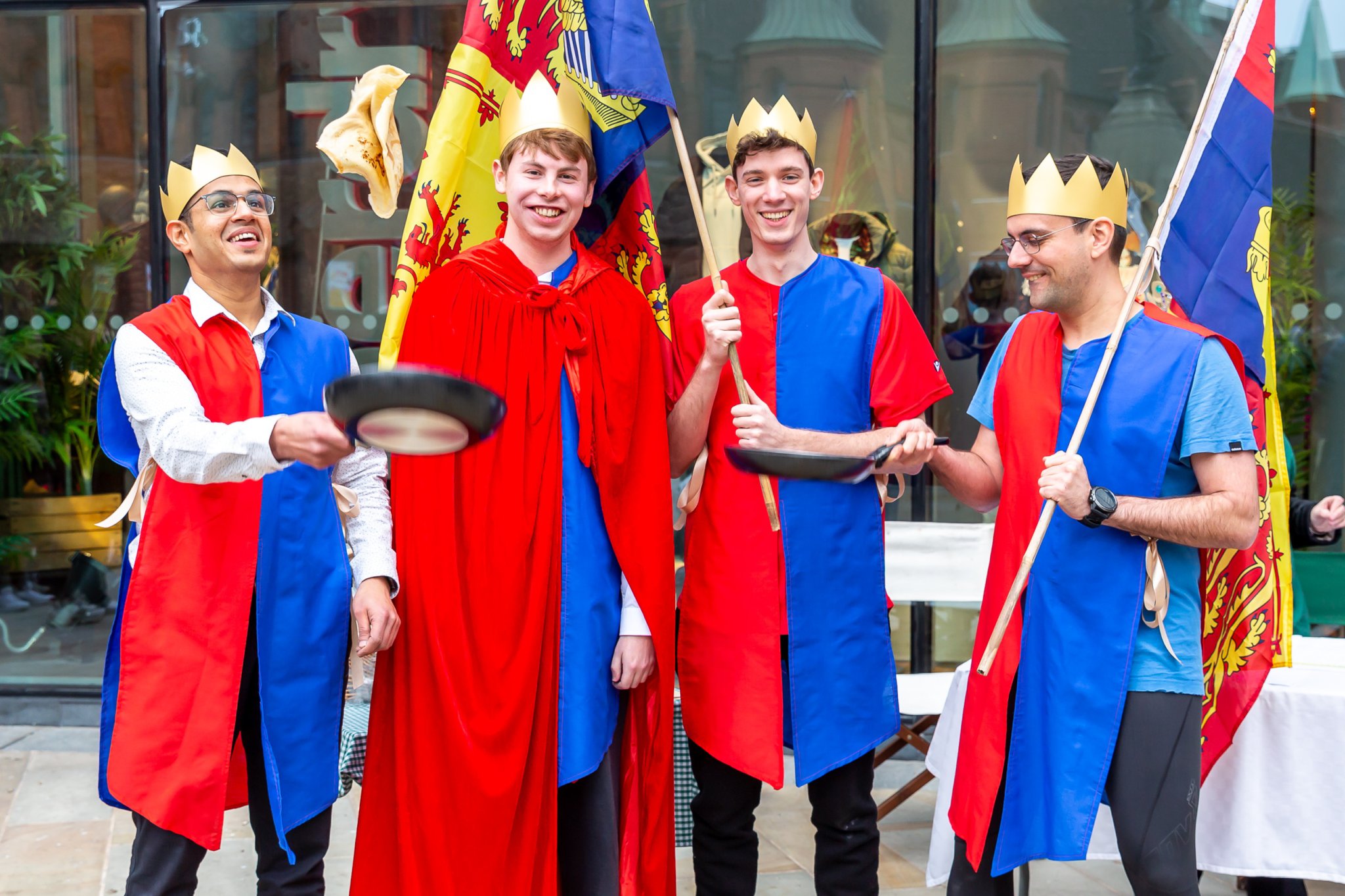 The quartet from Peritus International took the fancy dress prize.