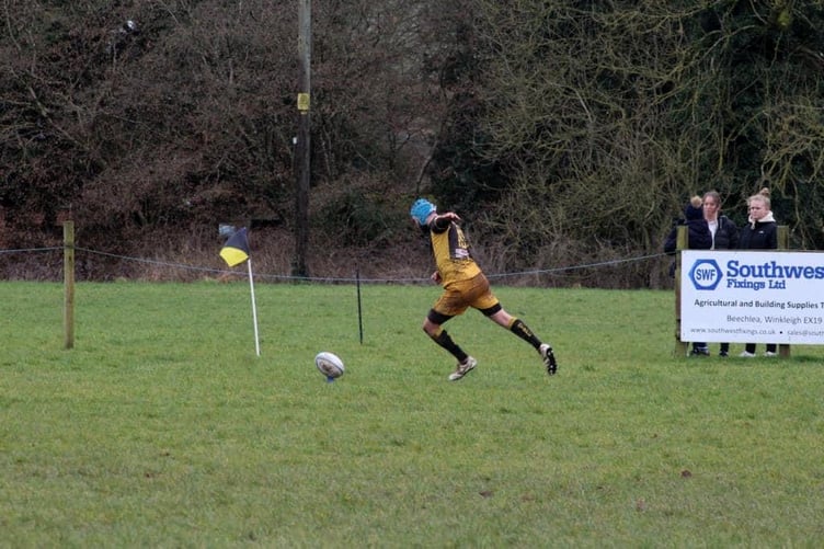 During the North Tawton RFC v South Molton match.