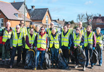 Village blitz marks a year of local group tackling litter