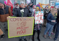 Gallery: asylum seeker protest in Cornwall
