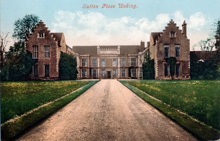 Sutton Place pictured on a postcard from the early 1900s.
