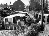 From the Herald archive: An icy end for Farnham's No.15 bus in 1954