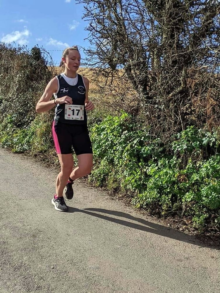 Newquay Road Runner Rosie Harvery at the Looe 10 Miler.