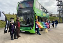 Pride bus tours the county