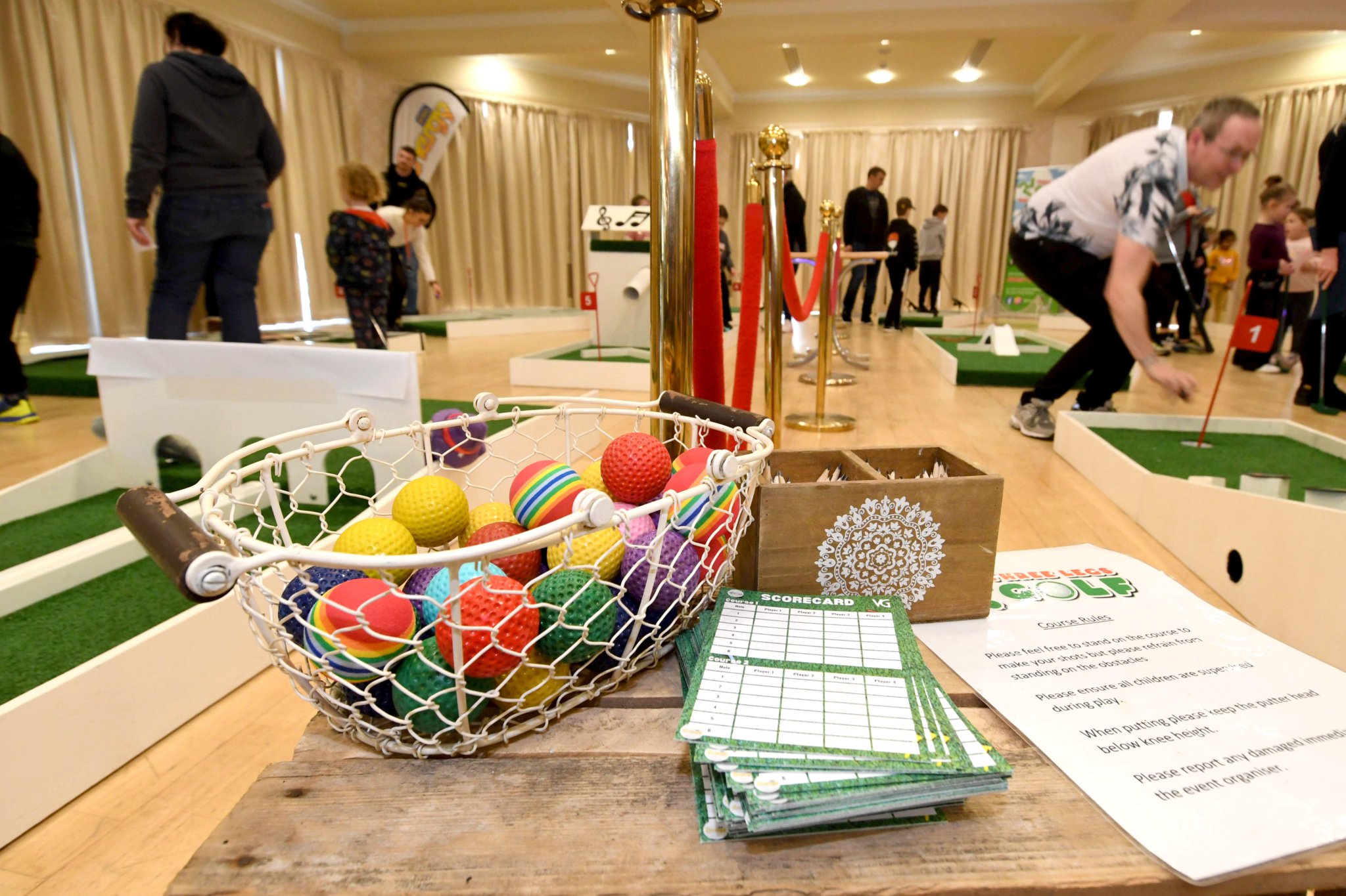 Crazy golf at the Villa Marina -