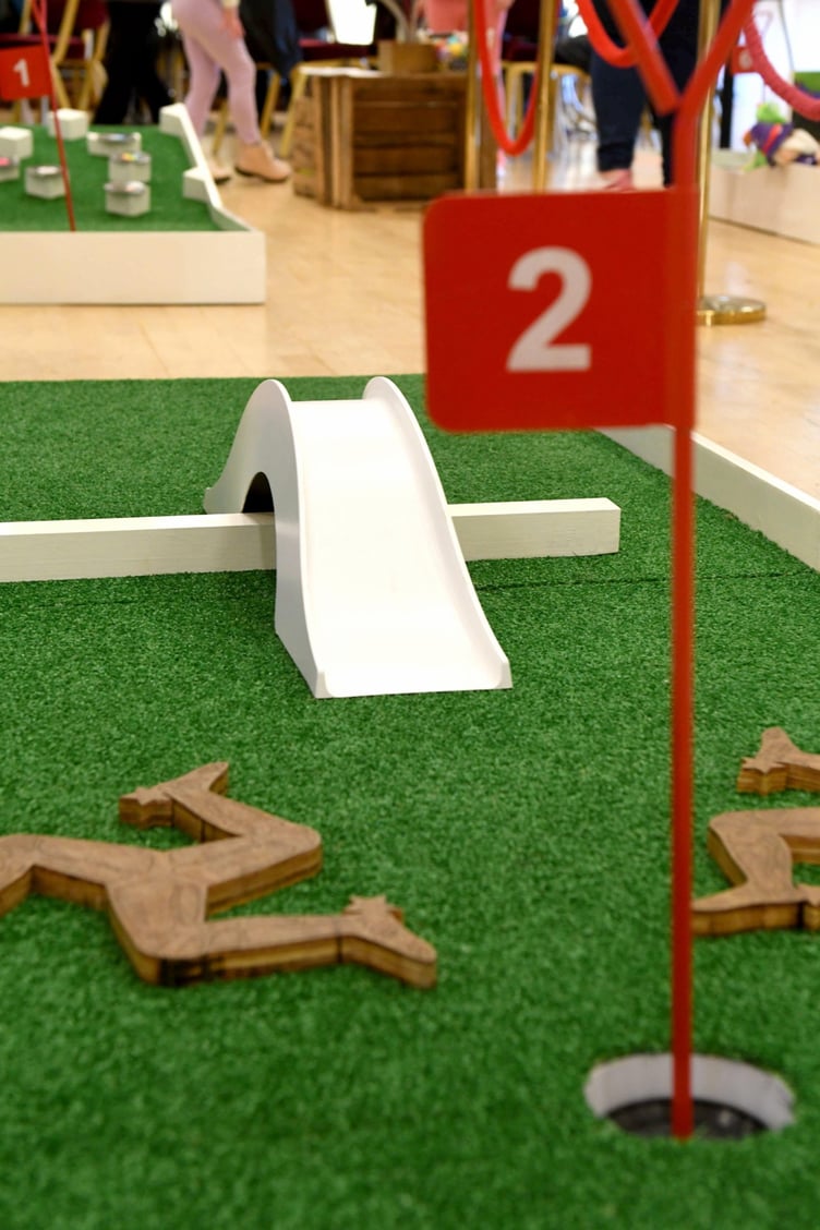 Crazy golf at the Villa Marina -