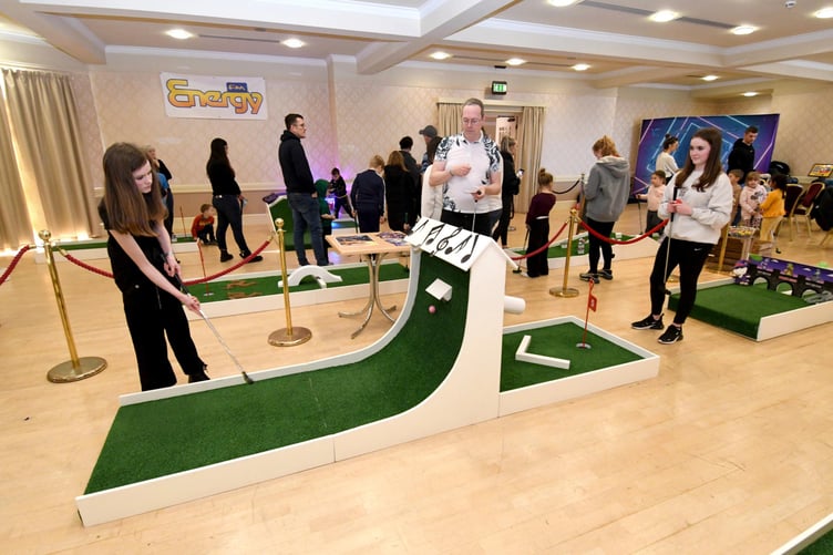Crazy golf at the Villa Marina -