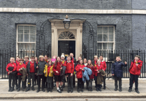 VIDEO: Ysgol Gymraeg y Fenni go to Downing Street