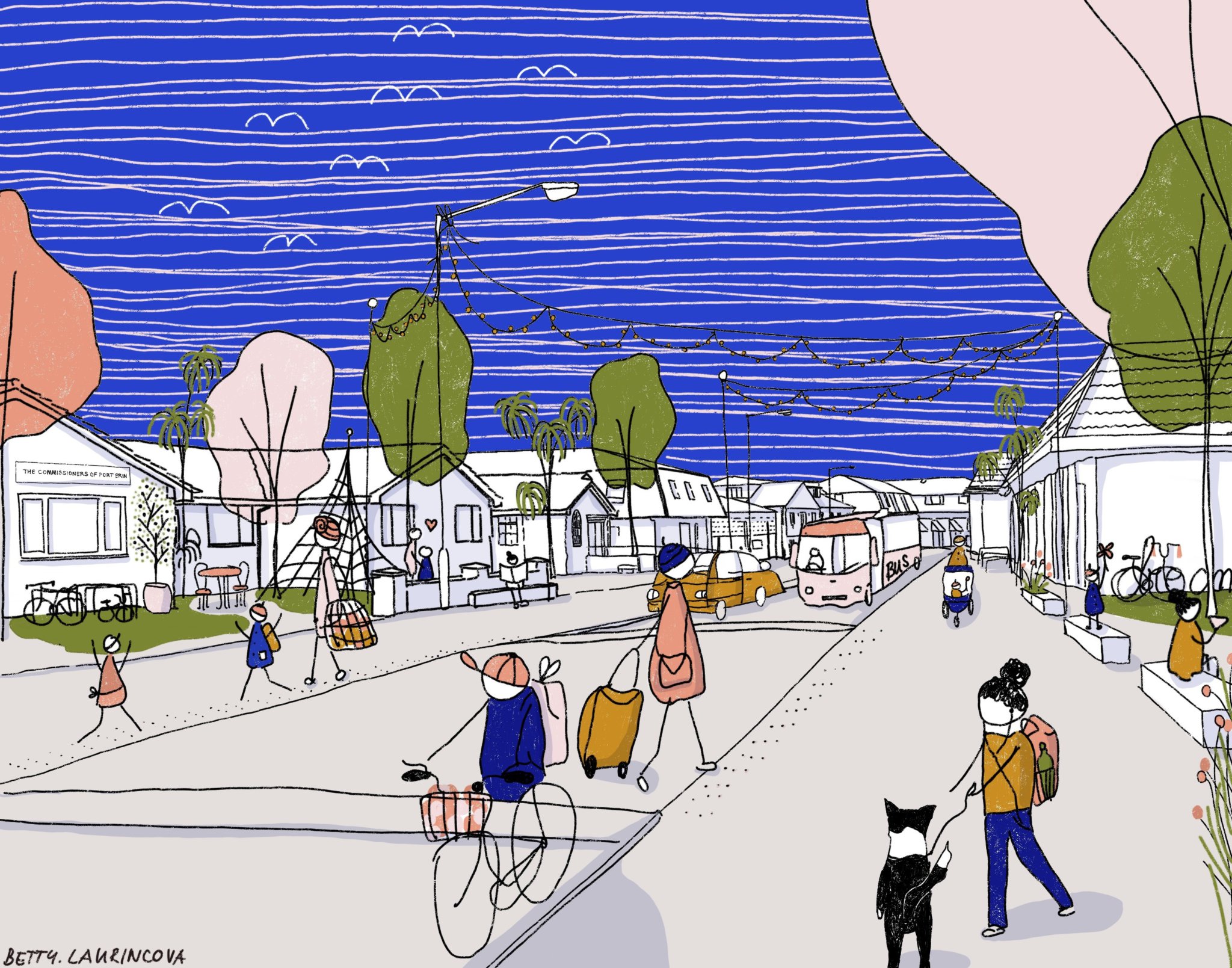 Port Erin by urban designer, Betty Laurincova