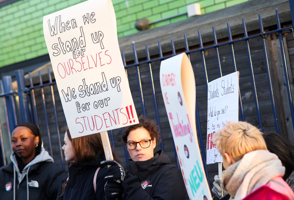 <p>School staff could soon join the picket lines in Surrey</p>