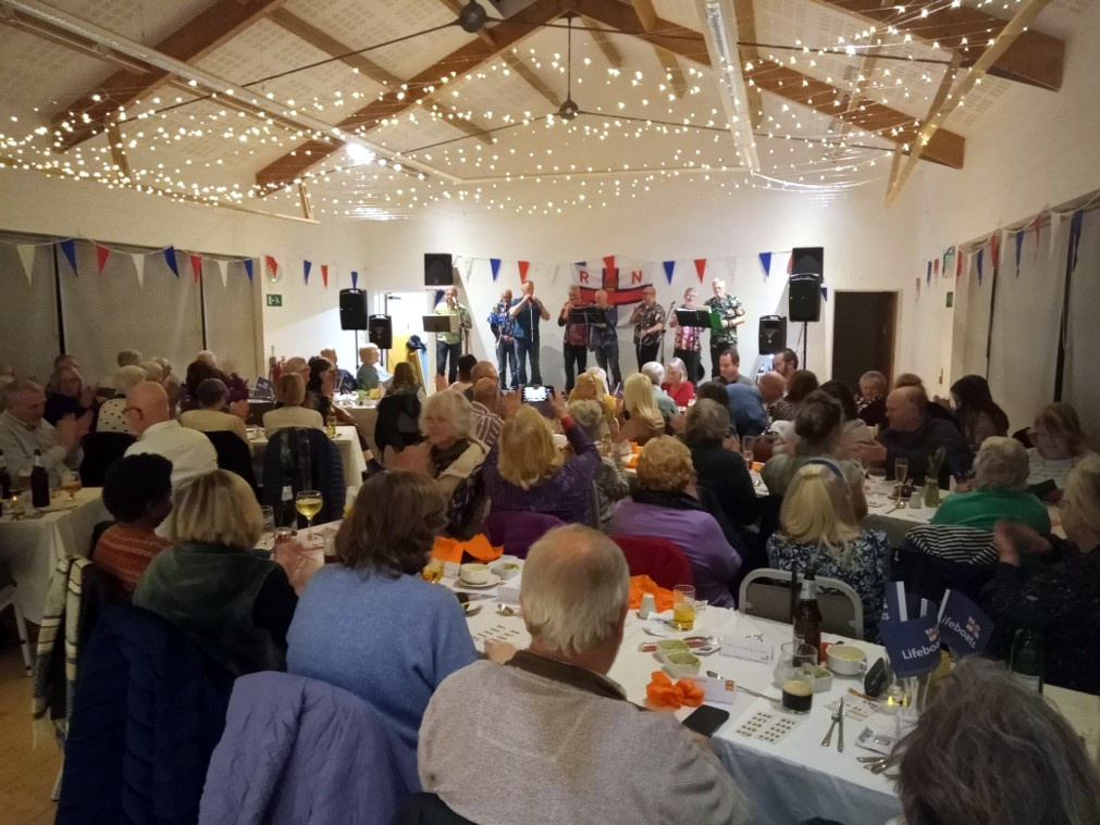 The fish ’n’ chip supper raised some £500 for the RNLI.