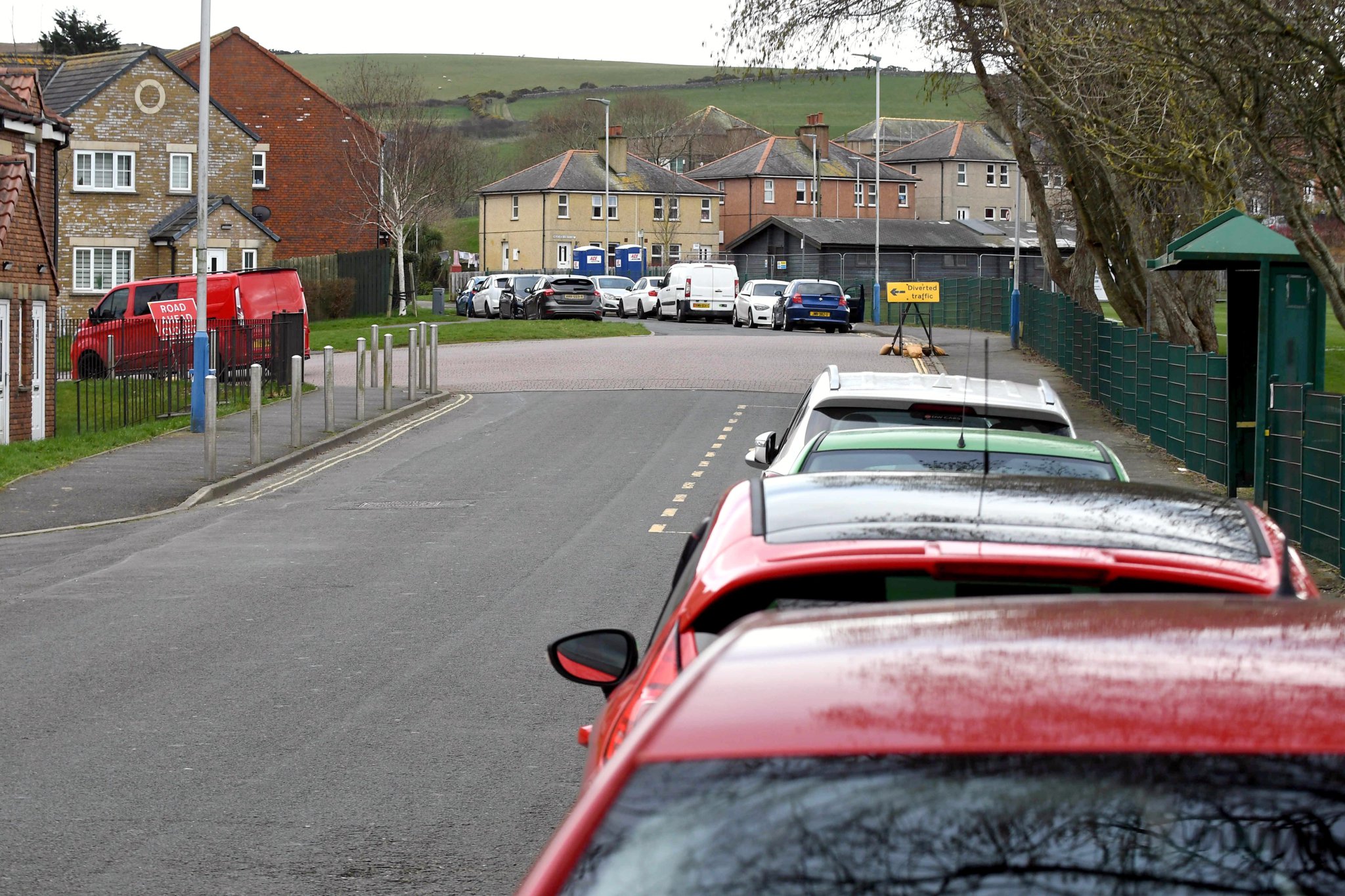 Car parking next to Pulrose field -