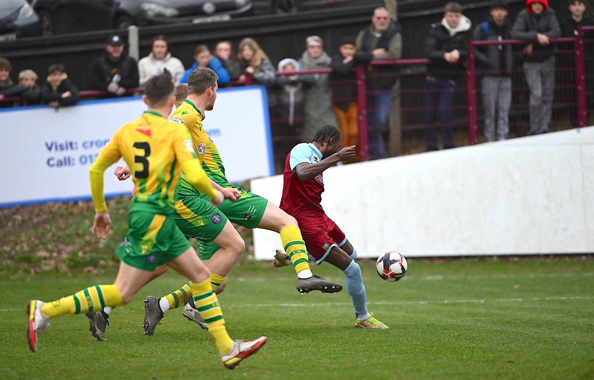 Shamal Edwards fires Farnham Town in front against Badshot Lea