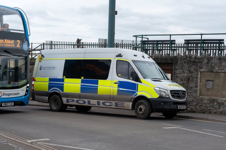 Police presence in Dawlish photographed on the 07/03/2023 as the circumstances of 14 year old Albina Yevko's death is still under investigation. Picture: SWNS