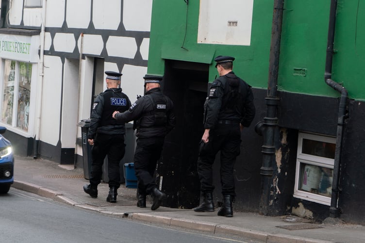 Police presence in Dawlish photographed on the 07/03/2023 as the circumstances of 14 year old Albina Yevko's death is still under investigation. Picture: SWNS