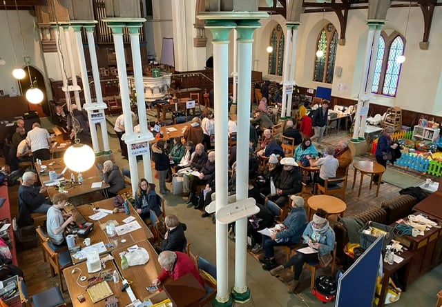 Farnham Repair Cafe usually takes place every second Saturday of the month at The Spire Church in Farnham