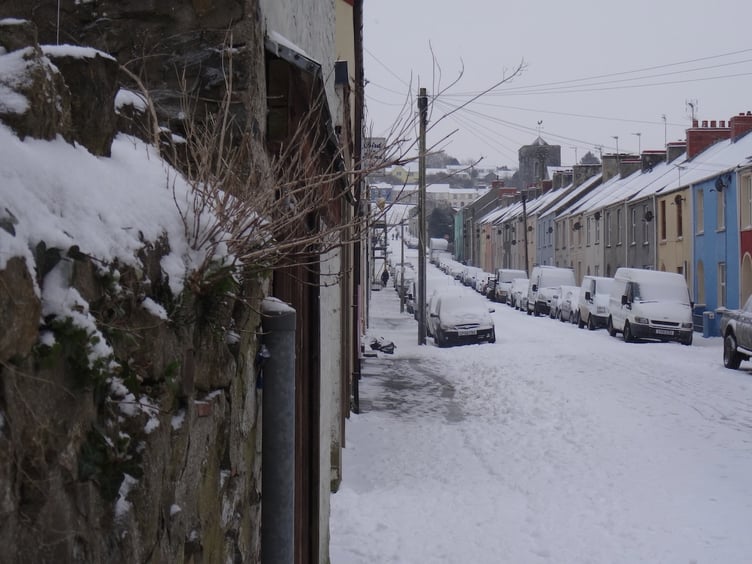 Snow in Pembroke Dock, March 2018